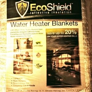 HOT WATER HEATER INSULATING WRAP, NEW, WILL REDUCE  WATER HEATING COST BY 20%